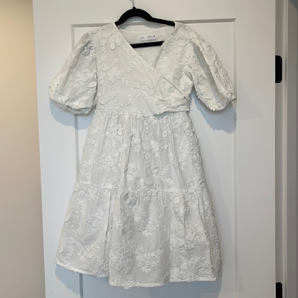 Zara white girl dress size 11/12